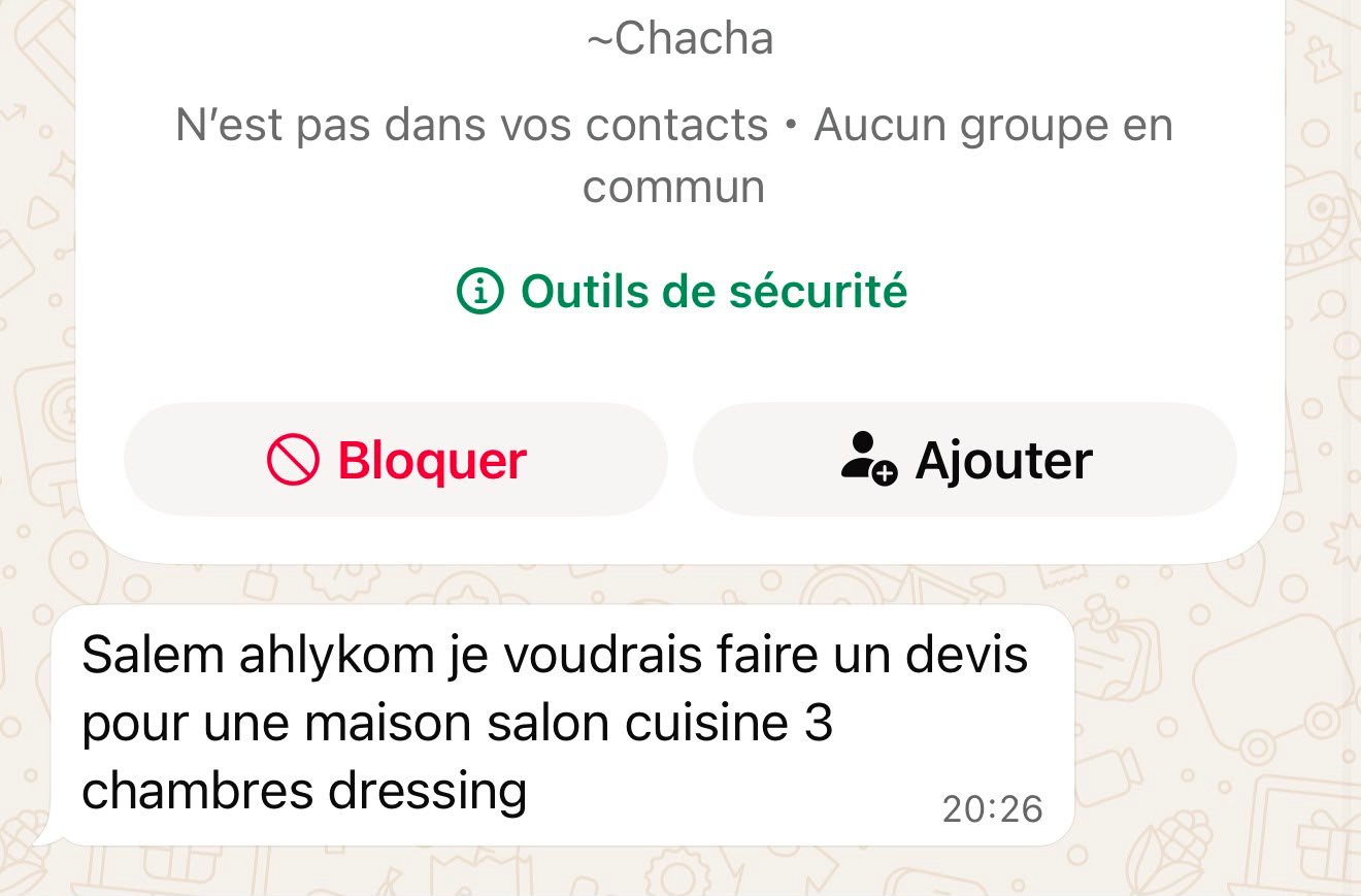 Demande de prestation reçue par Maison AWL