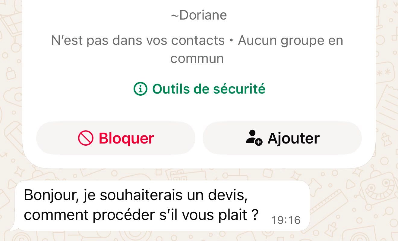 Demande de prestation reçue par Maison AWL