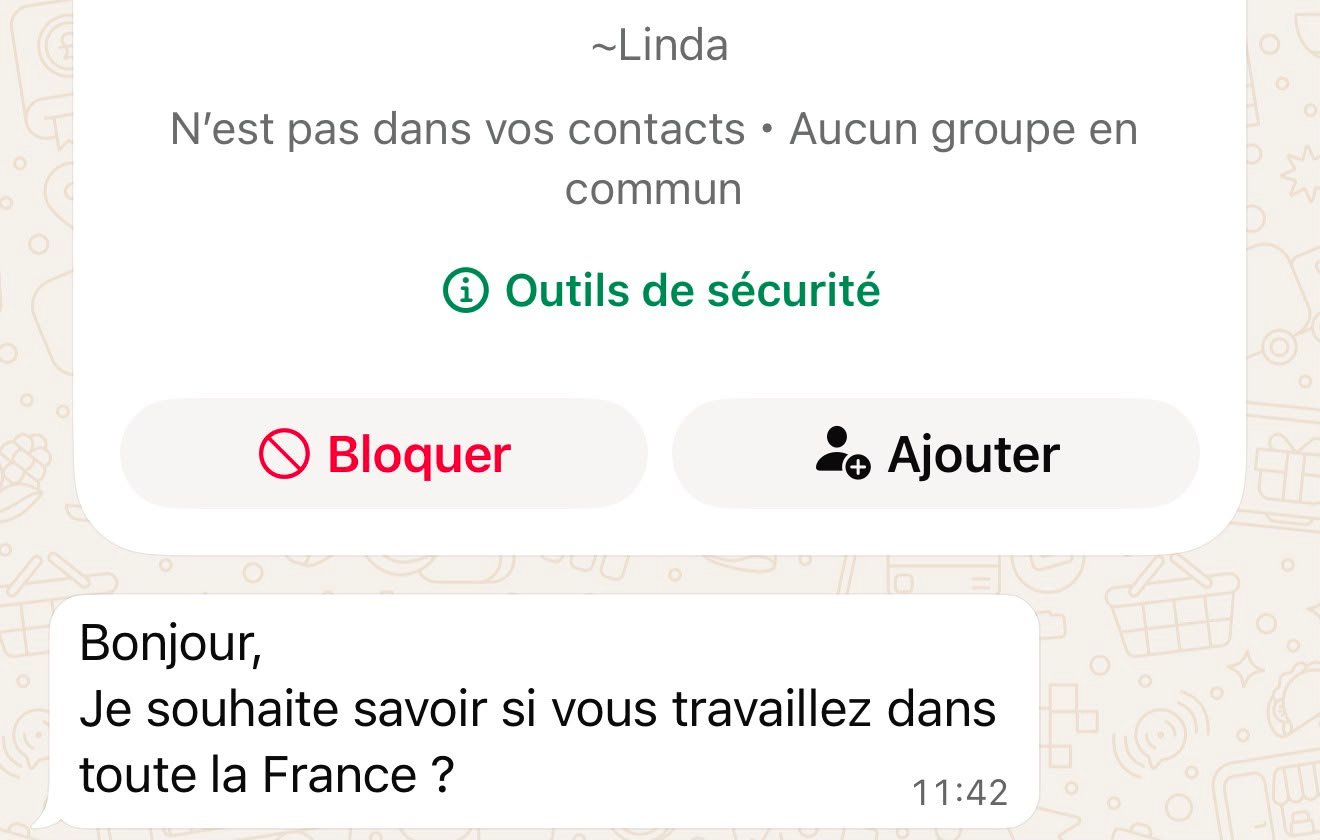Demande de prestation reçue par Maison AWL